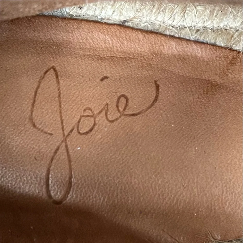Joie Diana Women's Suede Tan Espadrille Loafers Size 36 1/2 (US Size 6 approx)